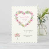 Invitation du coeur floral (Debout devant)