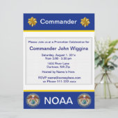 Invitation du commandant de bord de la NOAA (Debout devant)