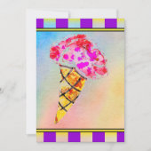 Invitation du cône de crème glacée (Devant)