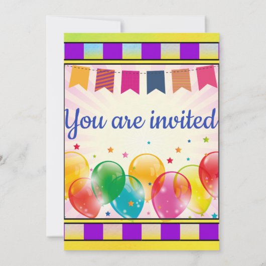 Invitation du cône de crème glacée (Dos)