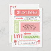 Invitation du cône de neige (Devant / Derrière)