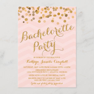 Invitation du Confetti Bachelorette Party