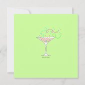 Invitation du Confetti Bachelorette Party (Dos)