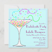 Invitation du Confetti Bachelorette Party (Devant)