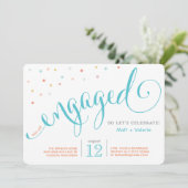 Invitation du Confetti Engagement Party (Debout devant)