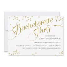 Invitation du Confetti Parties scintillant Bachelo