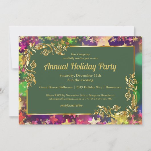 Invitation du Confetti Party (Devant)