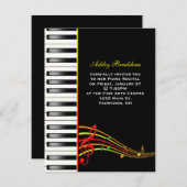 Invitation du considérant de piano (Devant / Derrière)