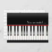 Invitation du considérant de piano (Devant / Derrière)