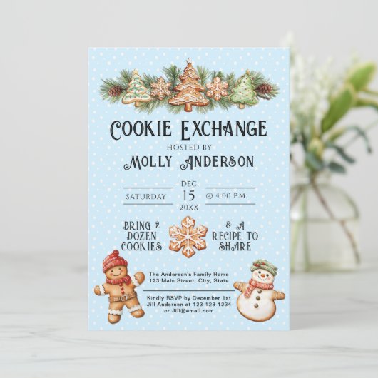 Invitation du Cookie Exchange Party (Debout devant)