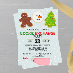 Invitation du Cookie Exchange Party