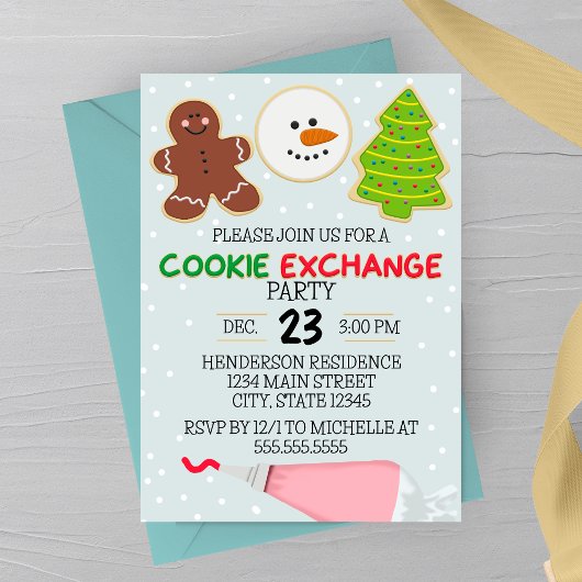 Invitation du Cookie Exchange Party