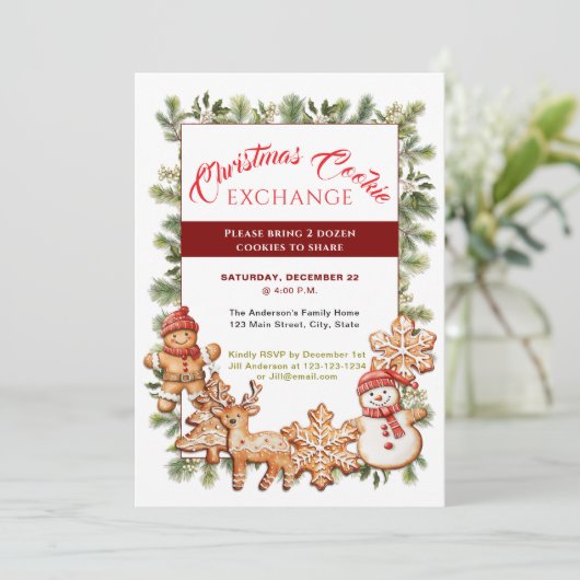 Invitation du Cookie Exchange Party (Debout devant)