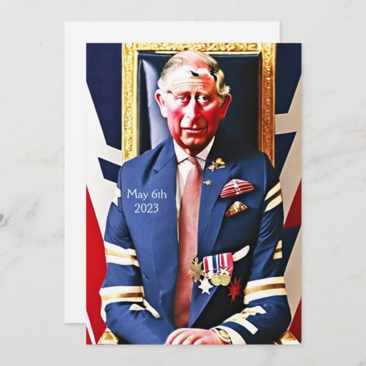 Invitation du Coronation Party (Devant / Derrière)