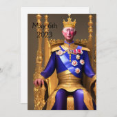 Invitation du Coronation Party (Devant / Derrière)