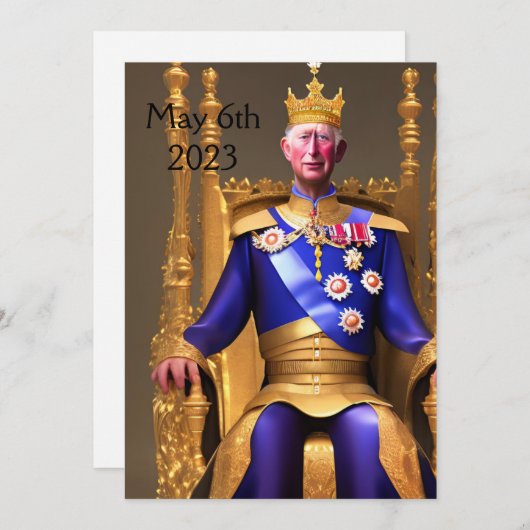 Invitation du Coronation Party (Devant / Derrière)