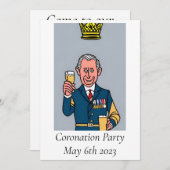 Invitation du Coronation Party (Devant / Derrière)