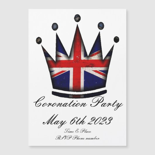 Invitation du Coronation Party (Devant)
