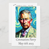 Invitation du Coronation Party (Devant / Derrière)