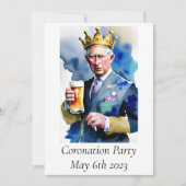 Invitation du Coronation Party (Devant)