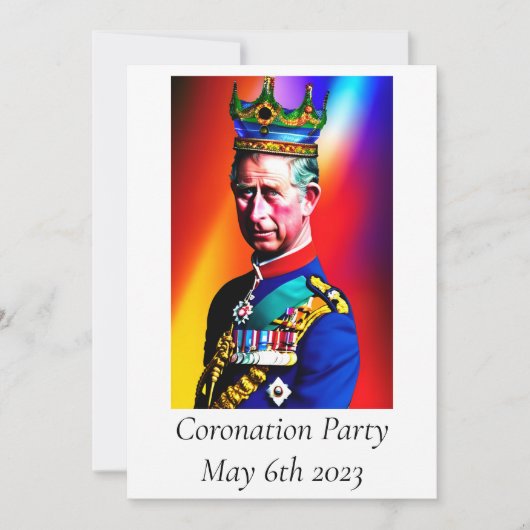 Invitation du Coronation Party (Devant)