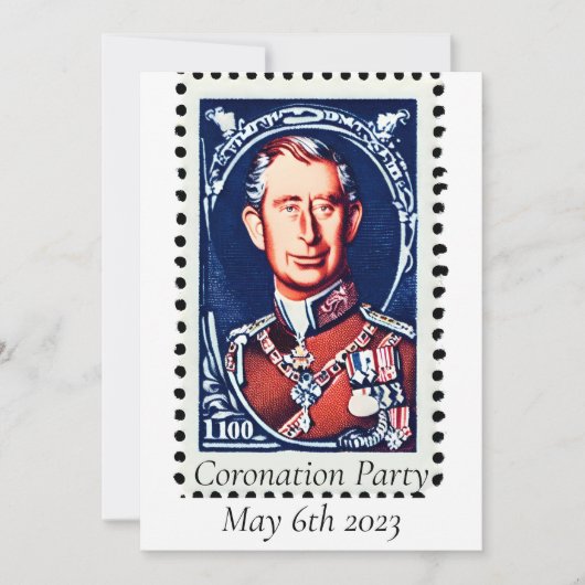 Invitation du Coronation Party (Devant)