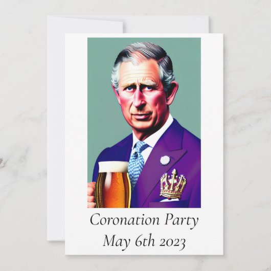 Invitation du Coronation Party (Devant)