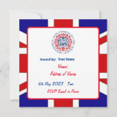 Invitation du Coronation Party King Charles III (Dos)