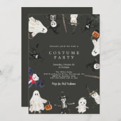 Invitation du Costume d'Halloween (Devant / Derrière)