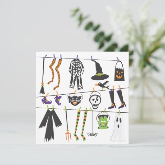 Invitation du Costume d'Halloween (Debout devant)