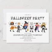 Invitation du Costume d'Halloween (Devant)