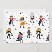 Invitation du Costume d'Halloween (Dos)