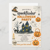 Invitation du Costume d'Halloween (Devant / Derrière)