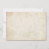 Invitation du Costume d'Halloween (Dos)