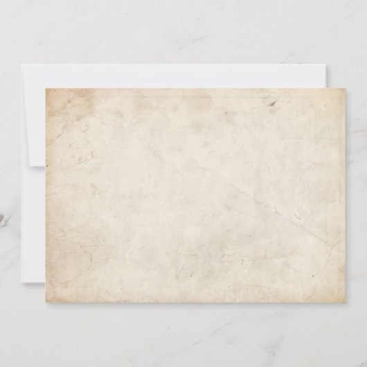 Invitation du Costume d'Halloween (Dos)