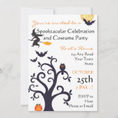 Invitation du Costume d'Halloween (Devant)
