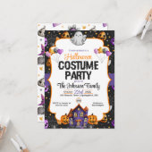 Invitation du Costume d'Halloween (Devant/Arrière en situation)