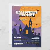 Invitation du Costume d'Halloween (Devant)
