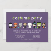 Invitation du Costume d'Halloween (Devant)