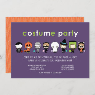 Invitation du Costume d'Halloween