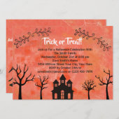 Invitation du Costume d'Halloween (Devant / Derrière)