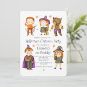 Invitation du Costume d'Halloween Anniversaire de (Debout devant)
