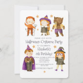 Invitation du Costume d'Halloween Anniversaire de (Devant)