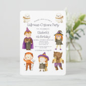 Invitation du Costume d'Halloween Anniversaire de  (Debout devant)