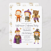 Invitation du Costume d'Halloween Anniversaire de 