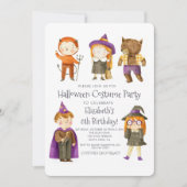 Invitation du Costume d'Halloween Anniversaire de  (Devant)