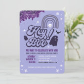 Invitation du costume d'Halloween violet (Debout devant)