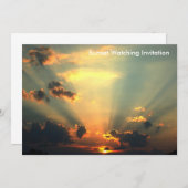 Invitation du coucher du soleil (Devant / Derrière)