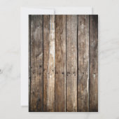 Invitation du Cowboy Party| INVITATION RECHERCHÉE (Dos)