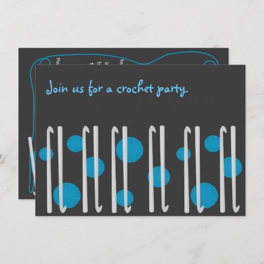 Invitation du Crochet Party (Devant / Derrière)